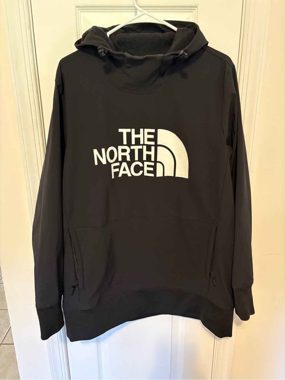 The North Face Women’s Black Crewneck Pullover with White Logo